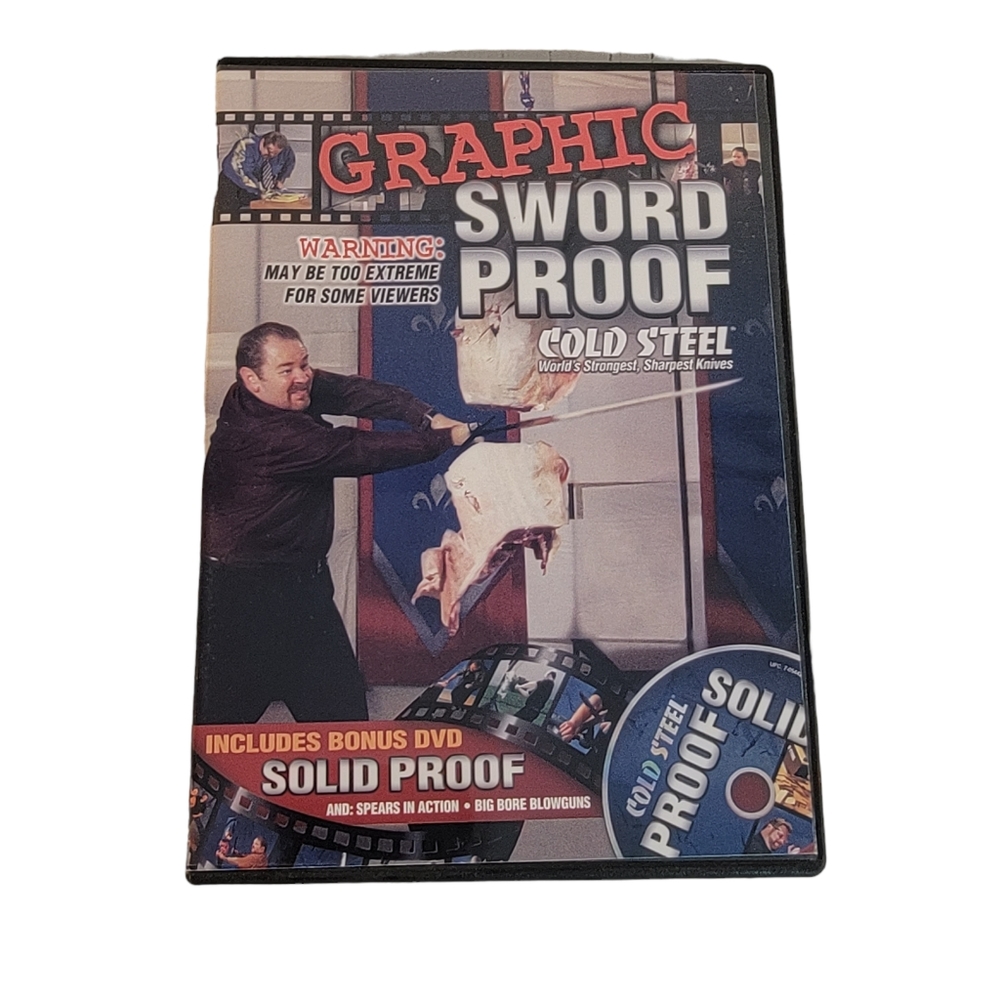 Cold Steel Graphic Sword Proof With Bonus Side Solid Proof Rare DVD